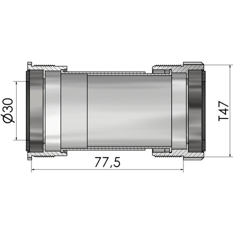 Filetage de pédalier Elvedes pour t47a (cervélo) pour 30mm