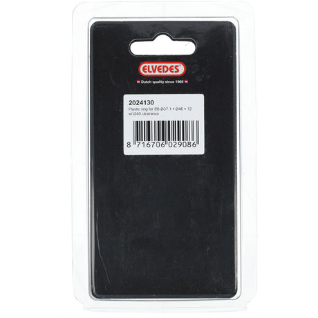 Elvedes anneau bb ø37,1×ø46×12 avec trou fraisé ø40 plastique