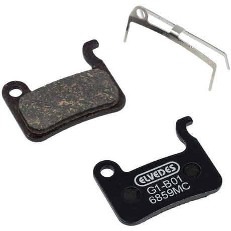 Jeu de plaquettes de frein à disque Elvedes - shimano - composé métallique en carbone (plaquettes semi-métalliques) - 10 paires