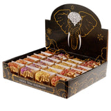 Mini éléphant porte-bonheur à paillettes métalliques à collectionner