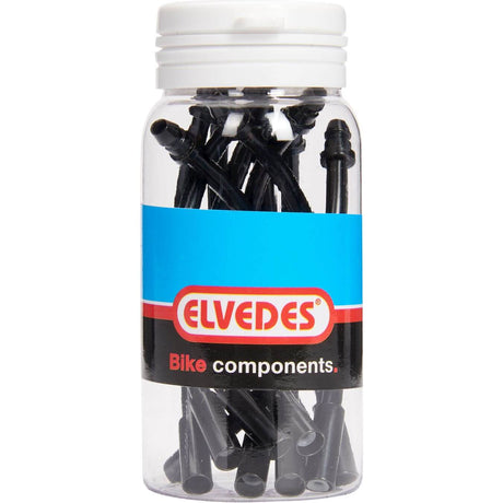 Elvedes coude de câble de frein en V 90 5mm acier inoxydable noir (10x) elv2018061