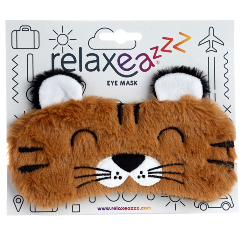 Masque de sommeil tigre adoramals en peluche