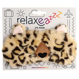 Masque de sommeil léopard en peluche Adoramals