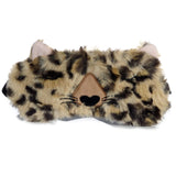 Masque de sommeil léopard en peluche Adoramals