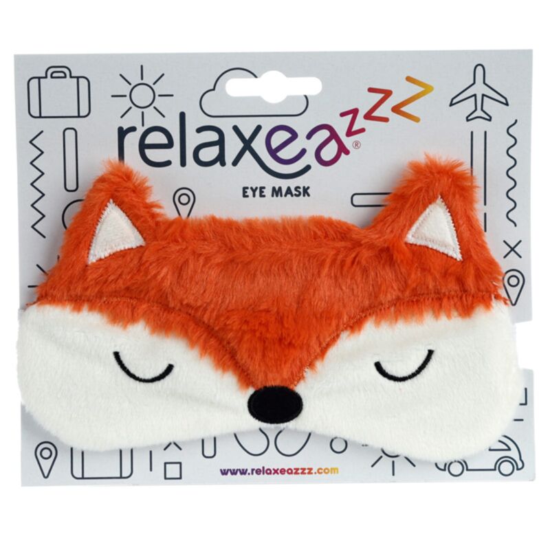 Masque de sommeil en peluche renard