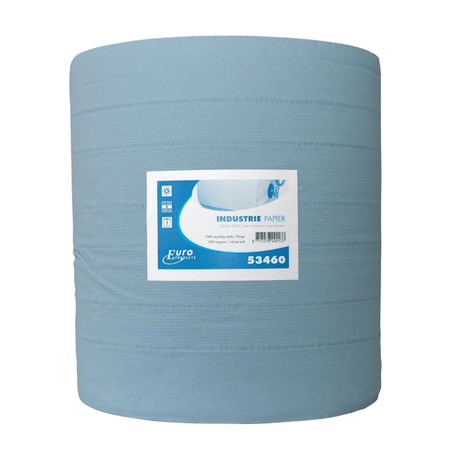 Papier industriel bleu fort 3 plis 400mtr 37cm