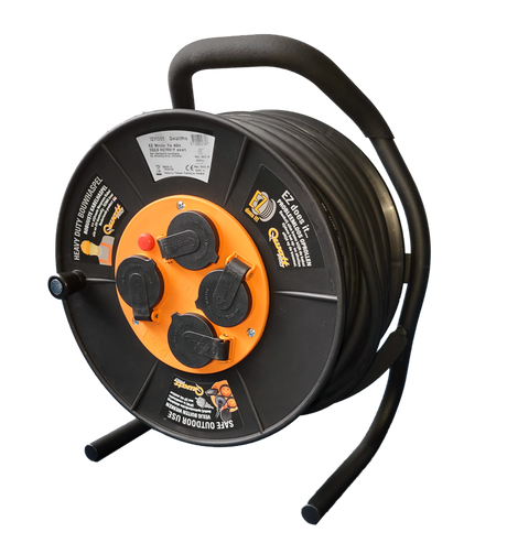 Enrouleur de câble Qwattpro 50mtr 3x1,5 er-300ez 4 voies