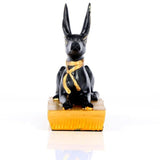 Egypte - anubis inclinable en or noir