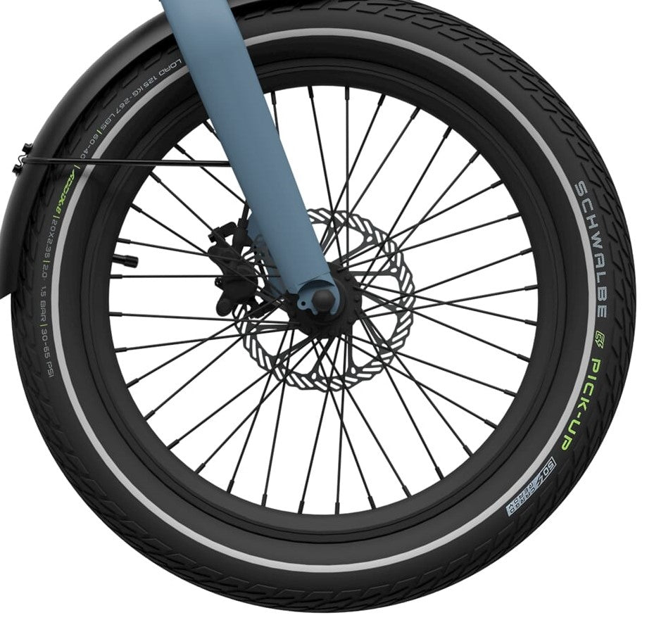 Roue avant Eovolt 16 pouces sans disque noir