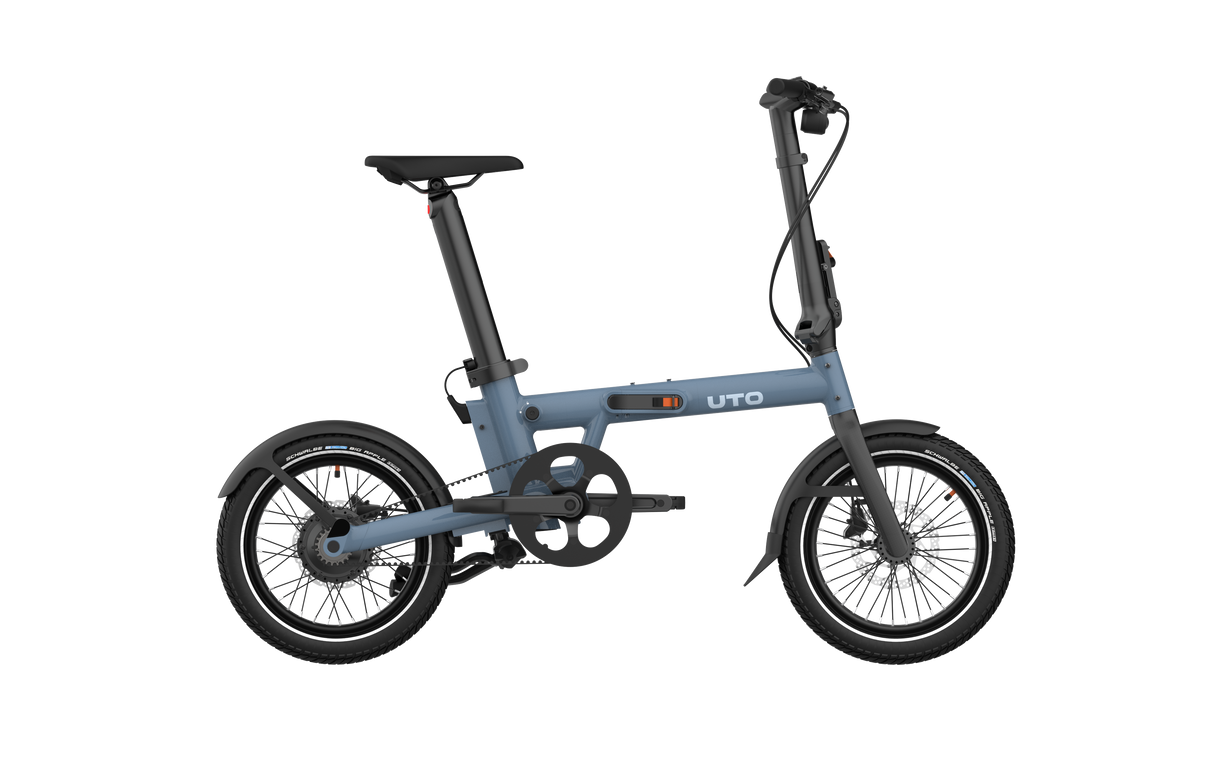 Vélo pliant électrique Uto pro16 v0 uart bleu