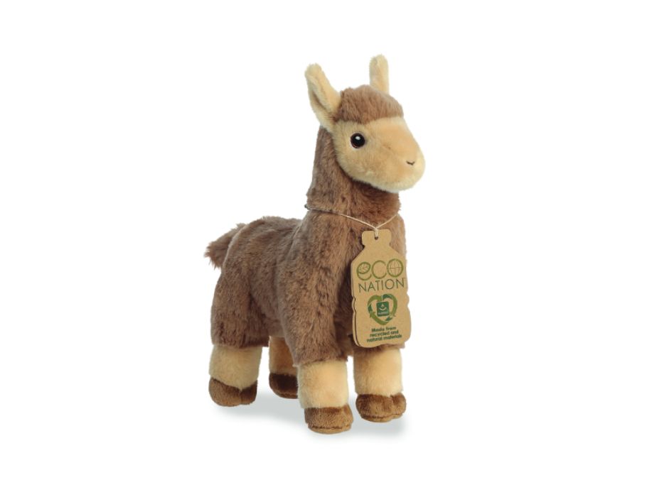 Peluche peluche Eco nation - lama - 28 cm