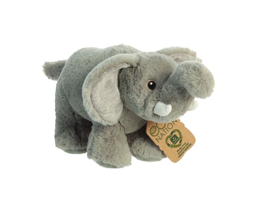 Peluche peluche Eco nation - éléphant - 26 cm