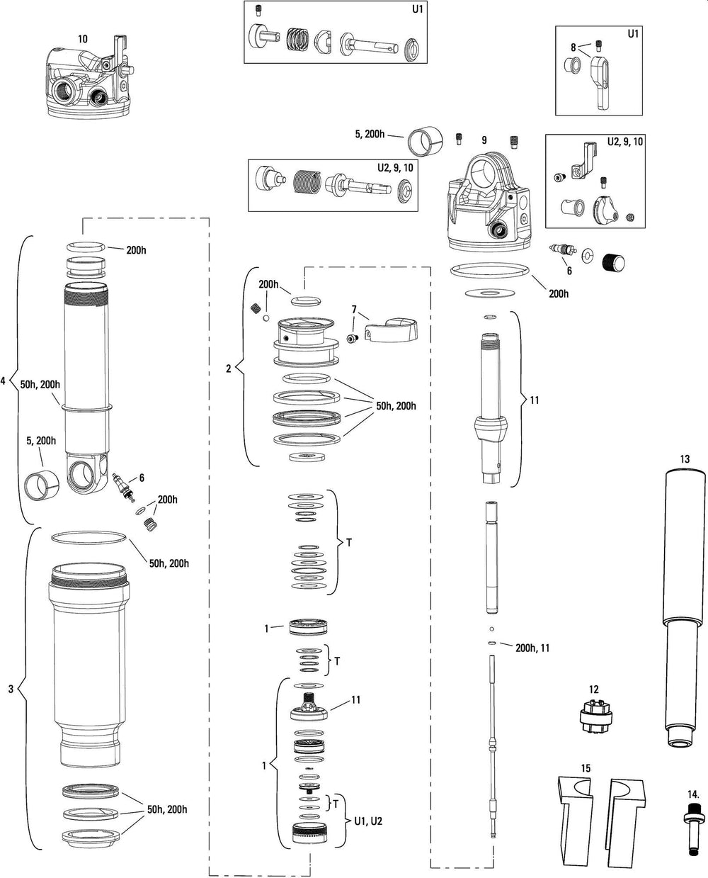 Amortisseur Rockshox sidluxe ultime 3p amortisseur arrière rs sidluxe ult.3p 190 x 42,5mm