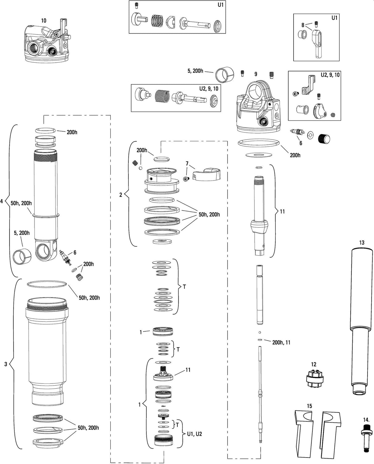 Amortisseur Rockshox sidluxe ultime 3p amortisseur arrière rs sidluxe ult.3p 190 x 42,5mm