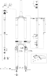 Fourche à suspension RockShox Lyrik Ultimate RC2 27.5 Boost Sus.Fork RS Lyrik Ult.RC2 27.5 140mm Noir
