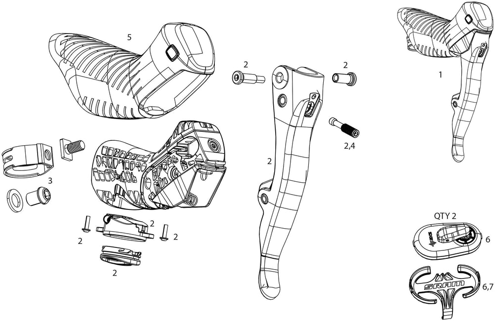 Sram ajusteur rouge axe e1