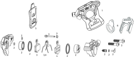 Force de frein à disque Sram axe e1 . freins disque force axs e1 avant droit