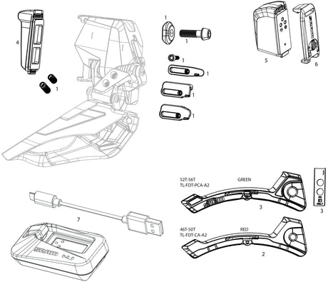 Dérailleur avant Sram rouge axe e1