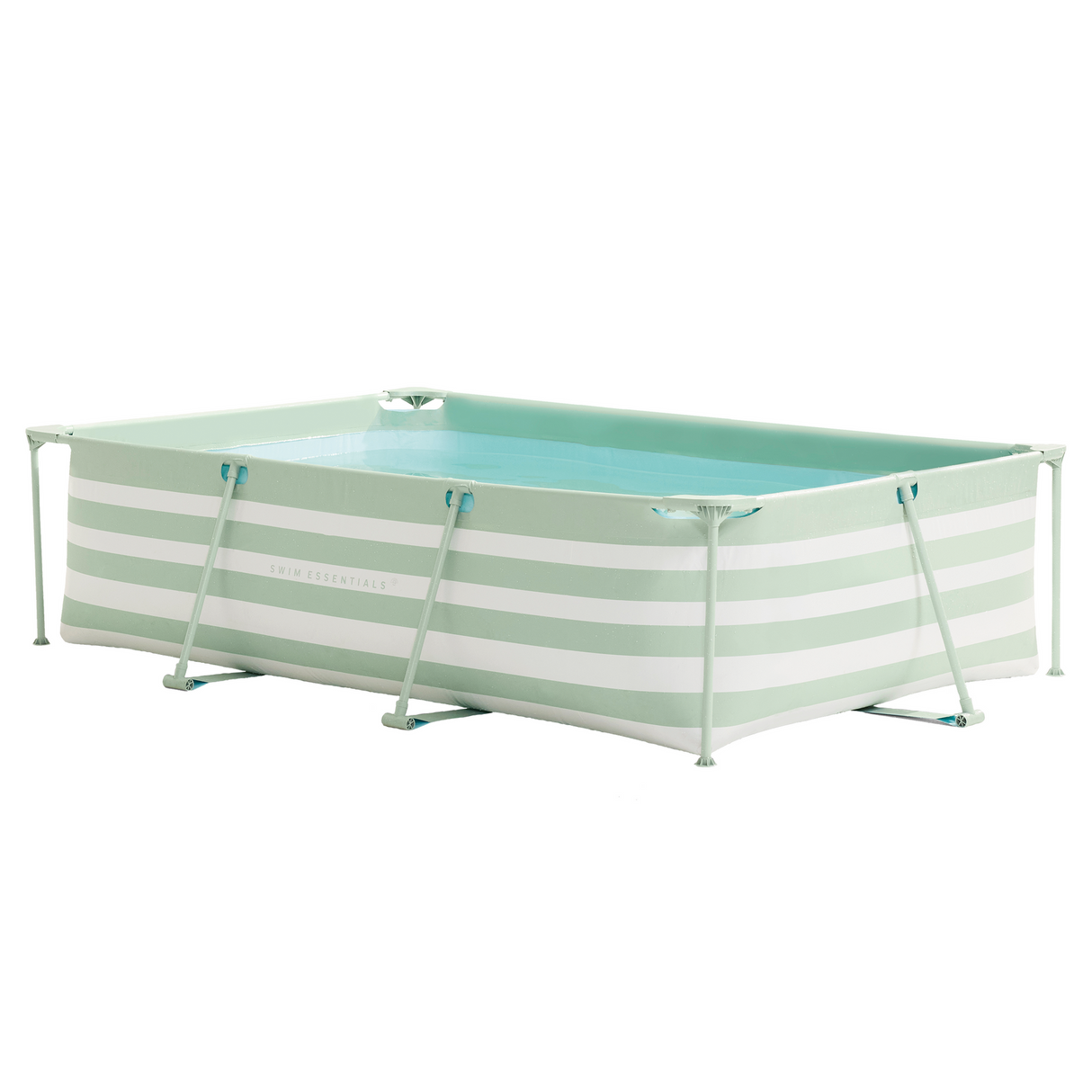 Piscine de luxe à rayures vertes Swim Essentials, 300x200x75cm