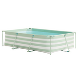 Piscine de luxe à rayures vertes Swim Essentials, 300x200x75cm