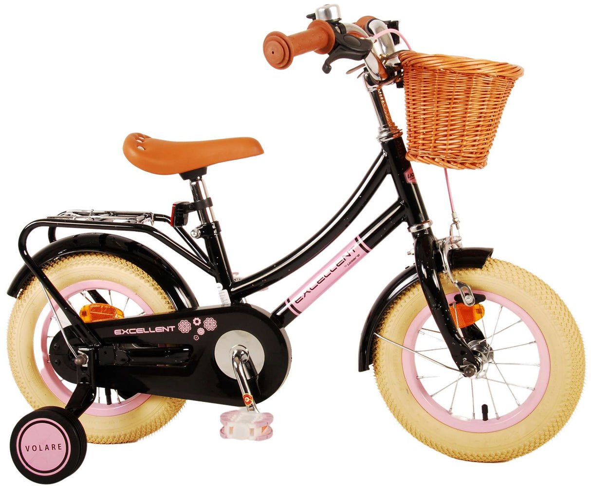 Volare Excellent Kinderfiets - Meisjes - 12 inch - Zwart