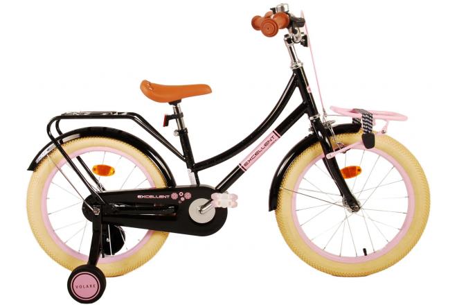 Volare Excellent vélo pour enfants - Girls - 18 pouces - noir - 95% assemblé