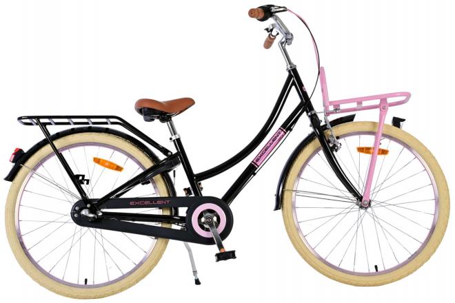 Volare Excelente bicicleta para niños - niñas - 24 pulgadas - negro - 3 engranajes