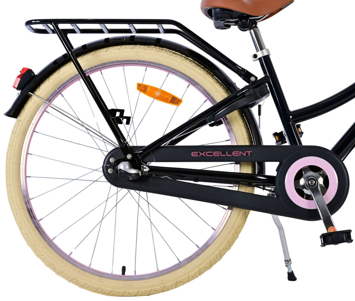 Volare Excelente bicicleta para niños - niñas - 24 pulgadas - negro - 3 engranajes