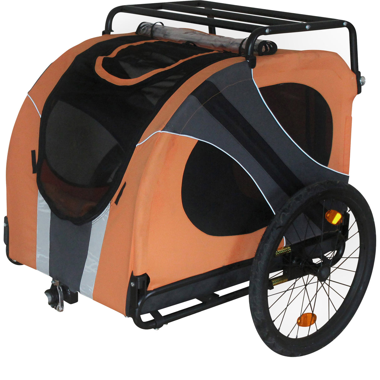 Doggyride Novel15 Trailer: carro de bicicleta de perros ligero, capacidad de carga de 50 kg, ruedas de 20 pulgadas, negro, cómodo #Doggyride #novel15 #hondenfietkar