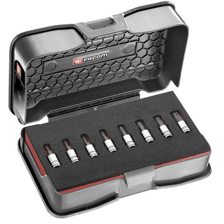 Jeu d'embouts Facom ¼ 6 pans OGV-grip acier trempé noir