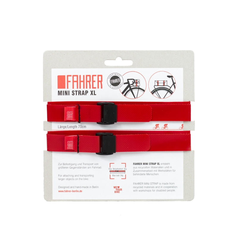 Fahrer cargo mini sangle xl 70x2cm rouge (2 pièces)
