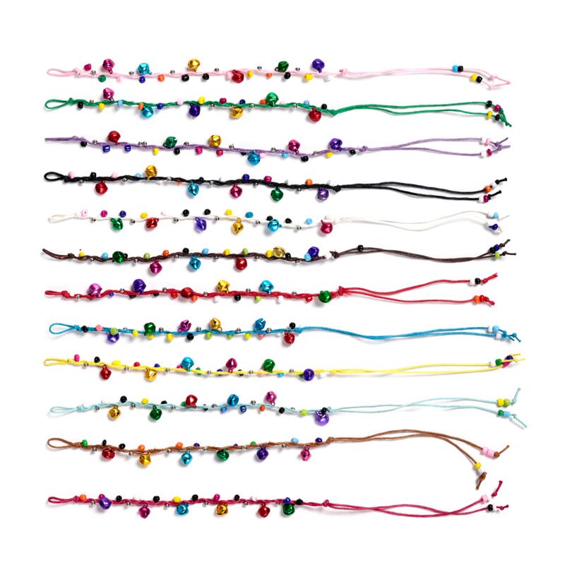 Bracelets d'amitié - clochettes en perles tissées
