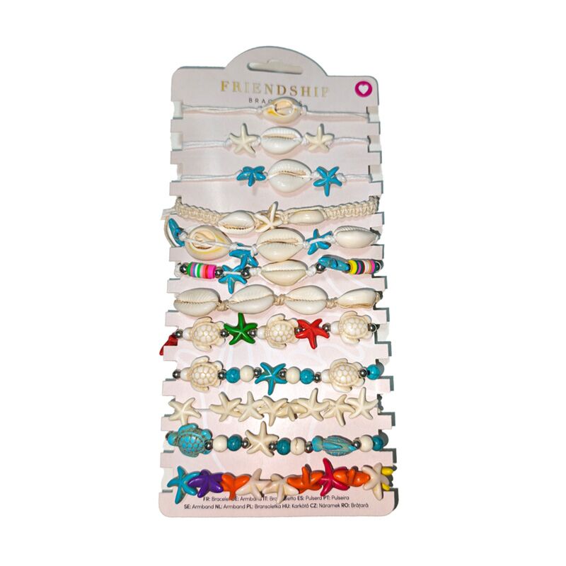 Bracelets fantaisie - coquillages de poissons de mer