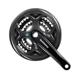 Shimano pédalier altus m311 7 8v 48-38-28t 175 mm noir