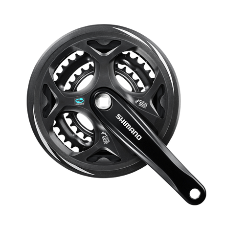 Shimano pédalier altus m311 7 8v 48-38-28t 175 mm noir