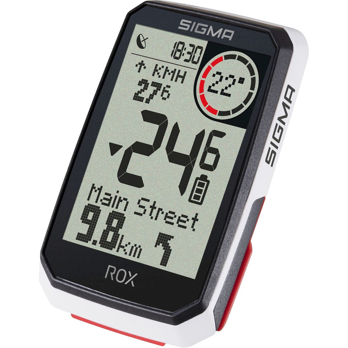 Sigma Rox 4.0 GPS SW White Standardní držák řízení + USB-C nabíjecí kabel