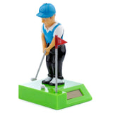 Figurine de copain solaire à cellule solaire de golfeur