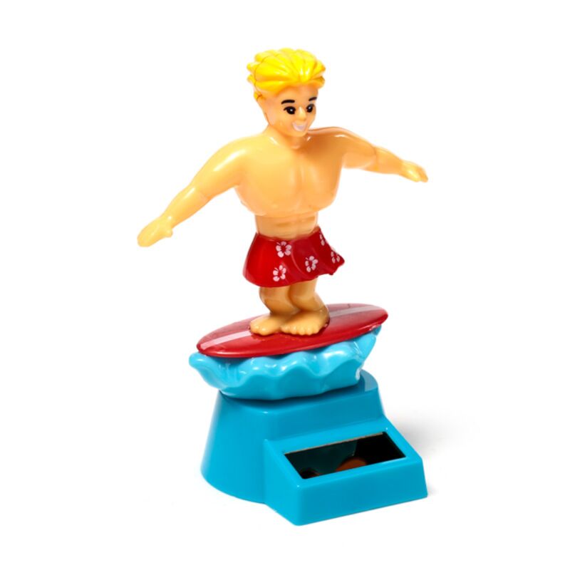 Figurine de copain solaire à cellule solaire surfeur