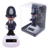 Figurine de copain solaire à cellule solaire d'officier de police