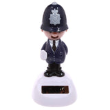Figurine de copain solaire à cellule solaire d'officier de police