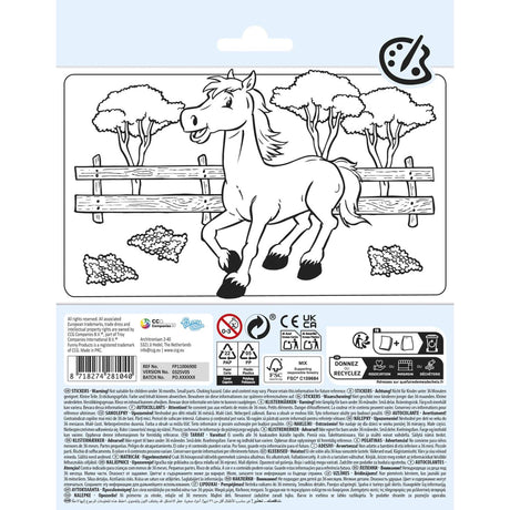 Autocollants cheval produits amusants