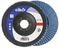 Disque à lamelles Cibo 125mm bleu 60 conique en acier inoxydable | 10 pièces