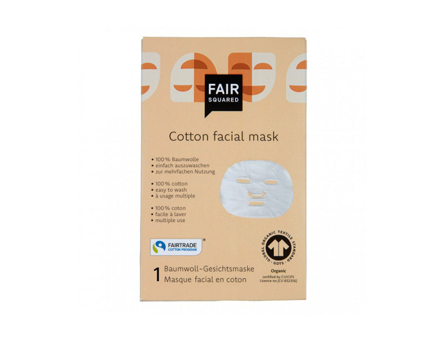 Masque facial en coton carré équitable (masque en tissu)