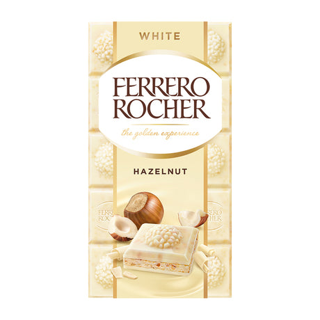 Ferrero rocher tablette noisette blanche (8x 90gr)
