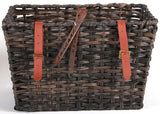 Panier de vélo junior brun 30 litres