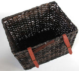 Panier de vélo junior brun 30 litres