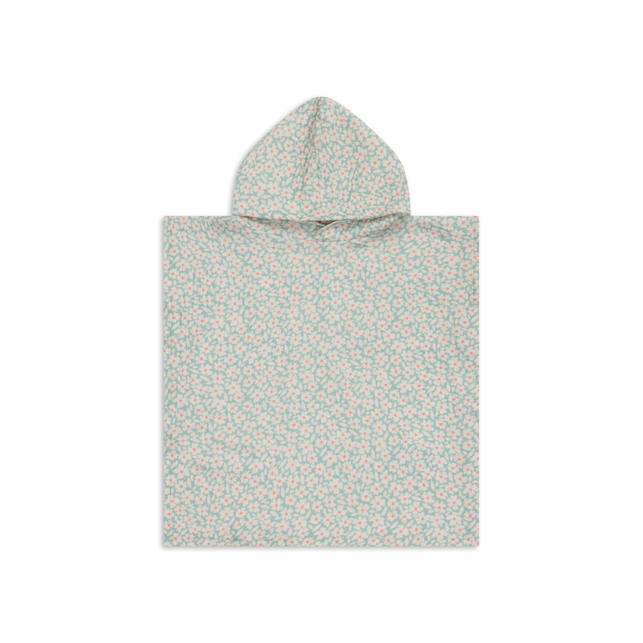 S'épanouir | poncho de plage hydrophile vert 52 x 52 cm