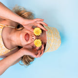 S'épanouir | chapeau de soleil réversible UV jaune