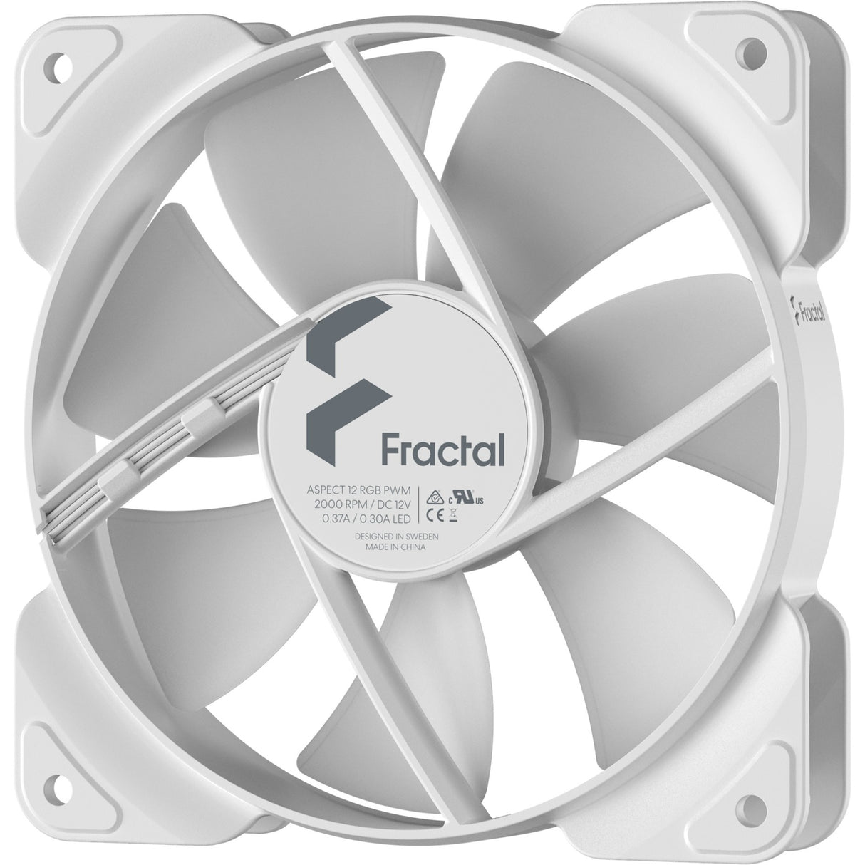 Conception fractale Aspect de conception fractale 12 RVB PWM White Frame