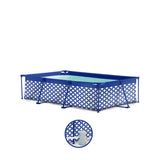 Élégance | piscine hors sol bleu foncé blanc 260x160x65 cm incl. accessoires